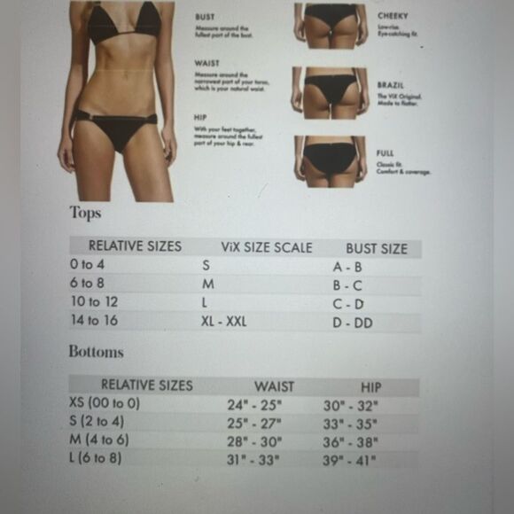 NWT Vix Paula Hermanny Tie Side Hipster Alyssa Bikini Bottoms Multiple size - Picture 10 of 10